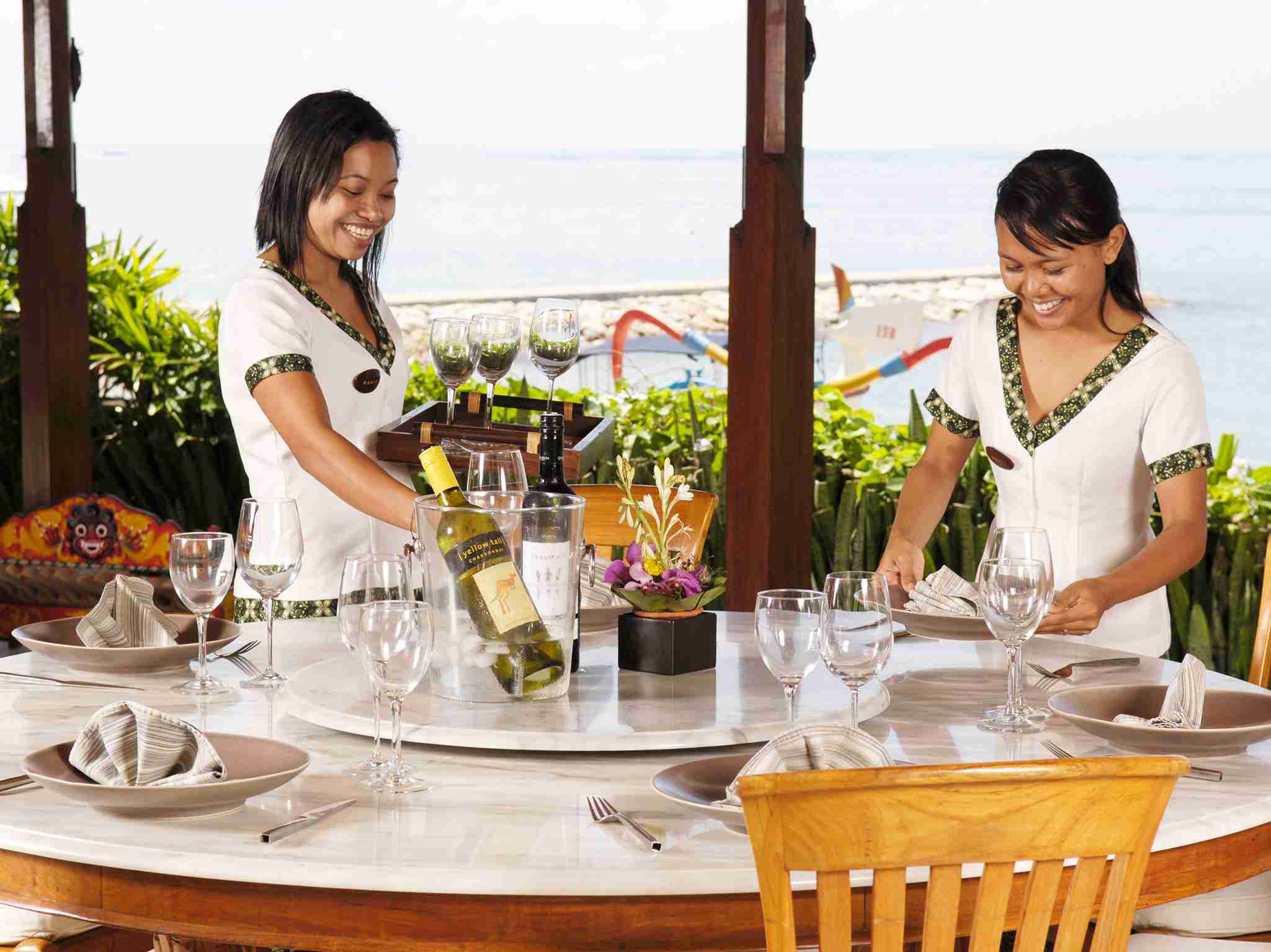Villa Cemara - Attentive staff in action