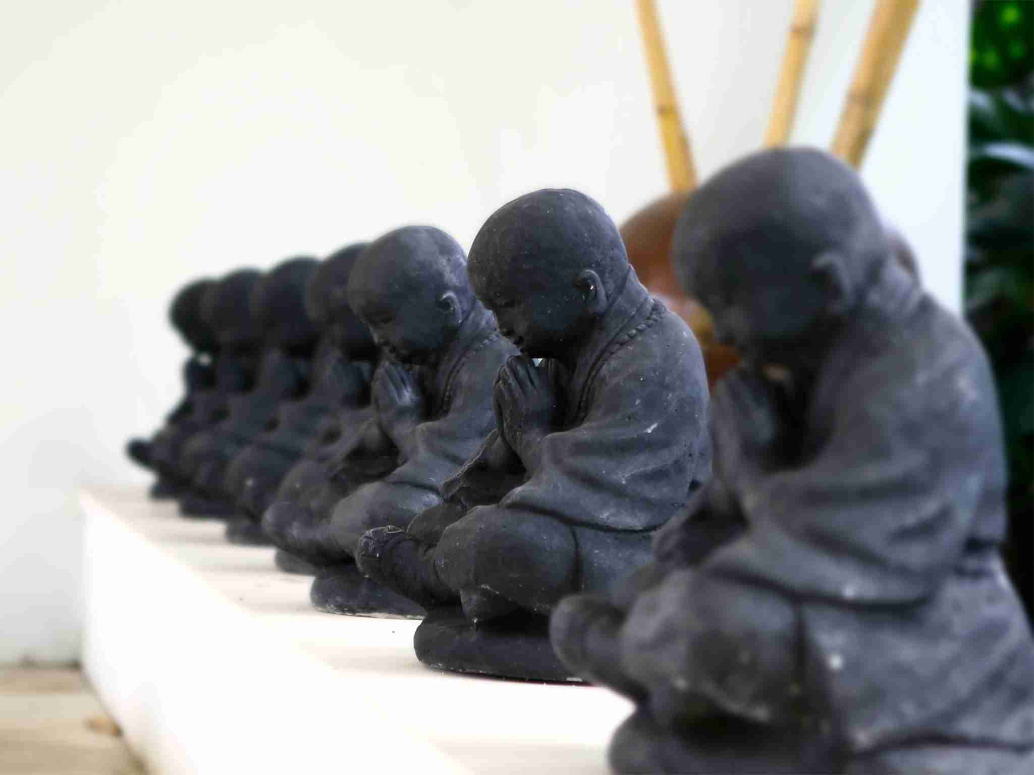 Villa Kalyani - Praying buddhas