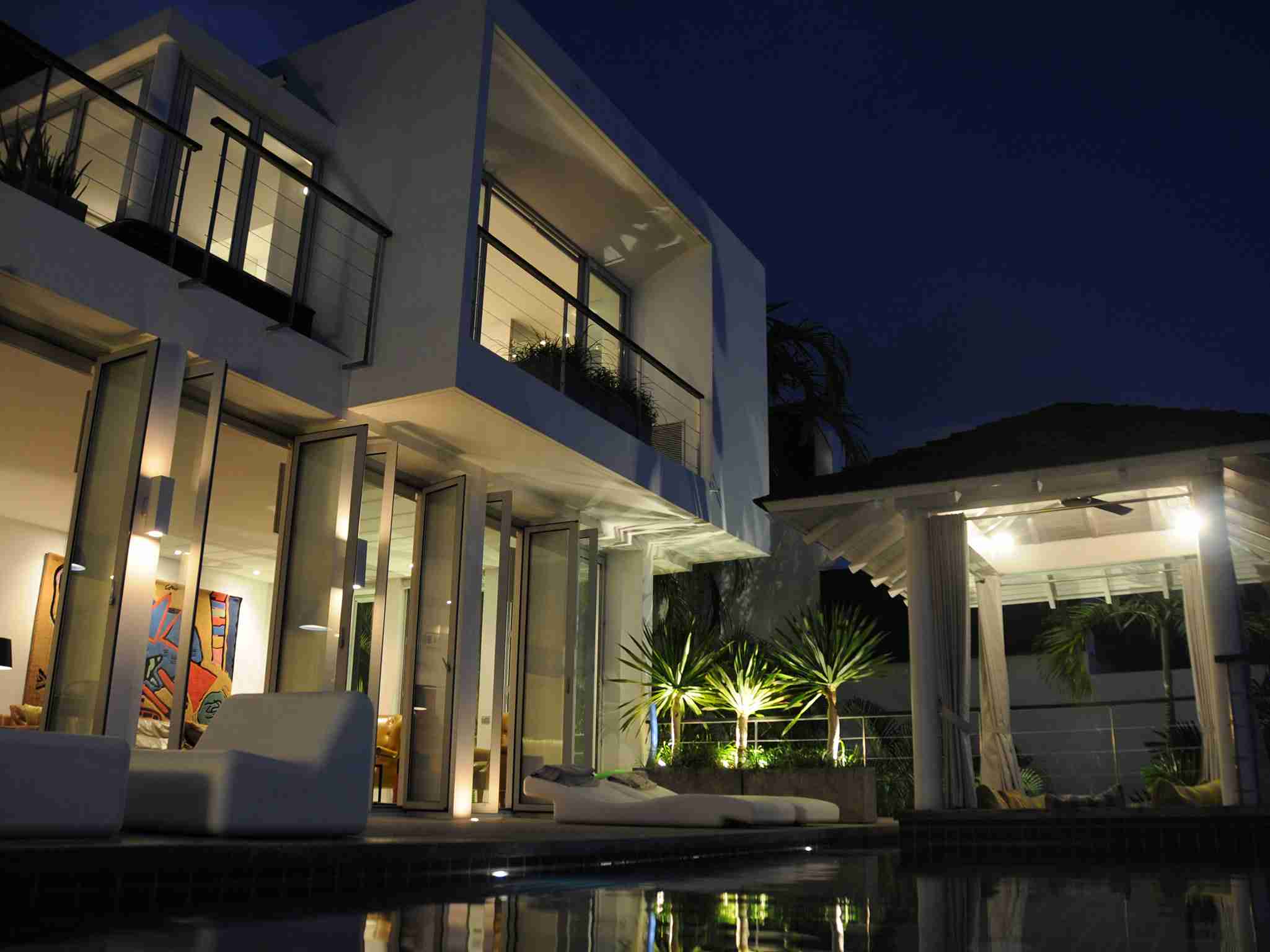 Villa Sammasan - Villa features at night