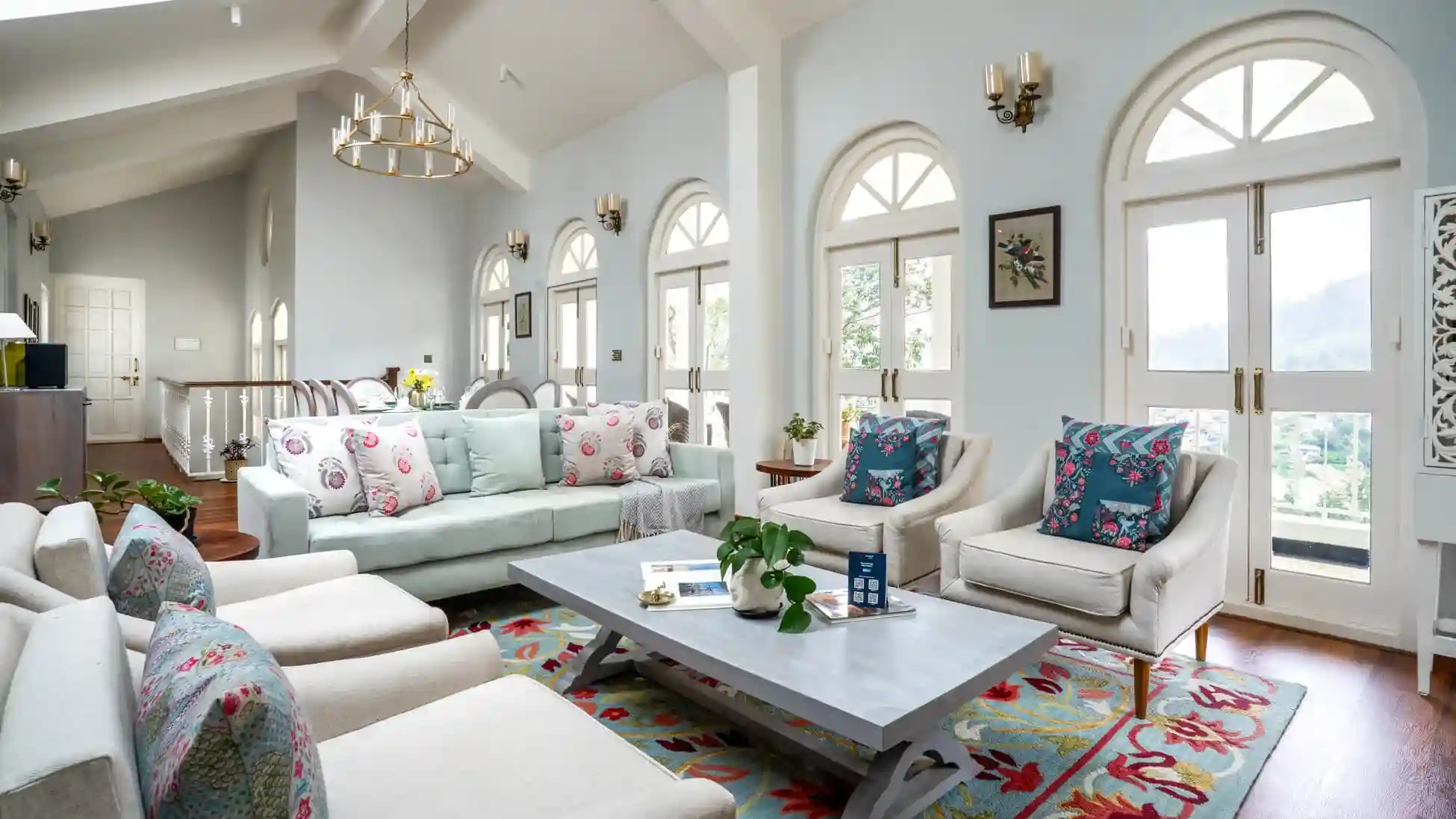 Living and Dining Area | Villa Aikyam
