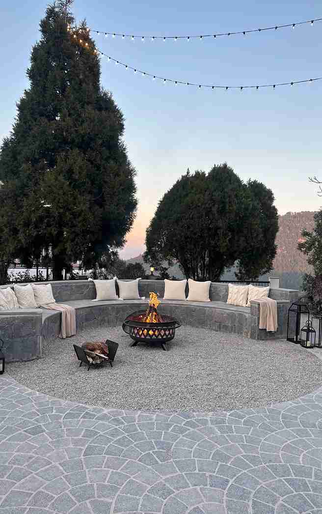 Bonfire Area | Airyland Estate - Villa in Mussoorie