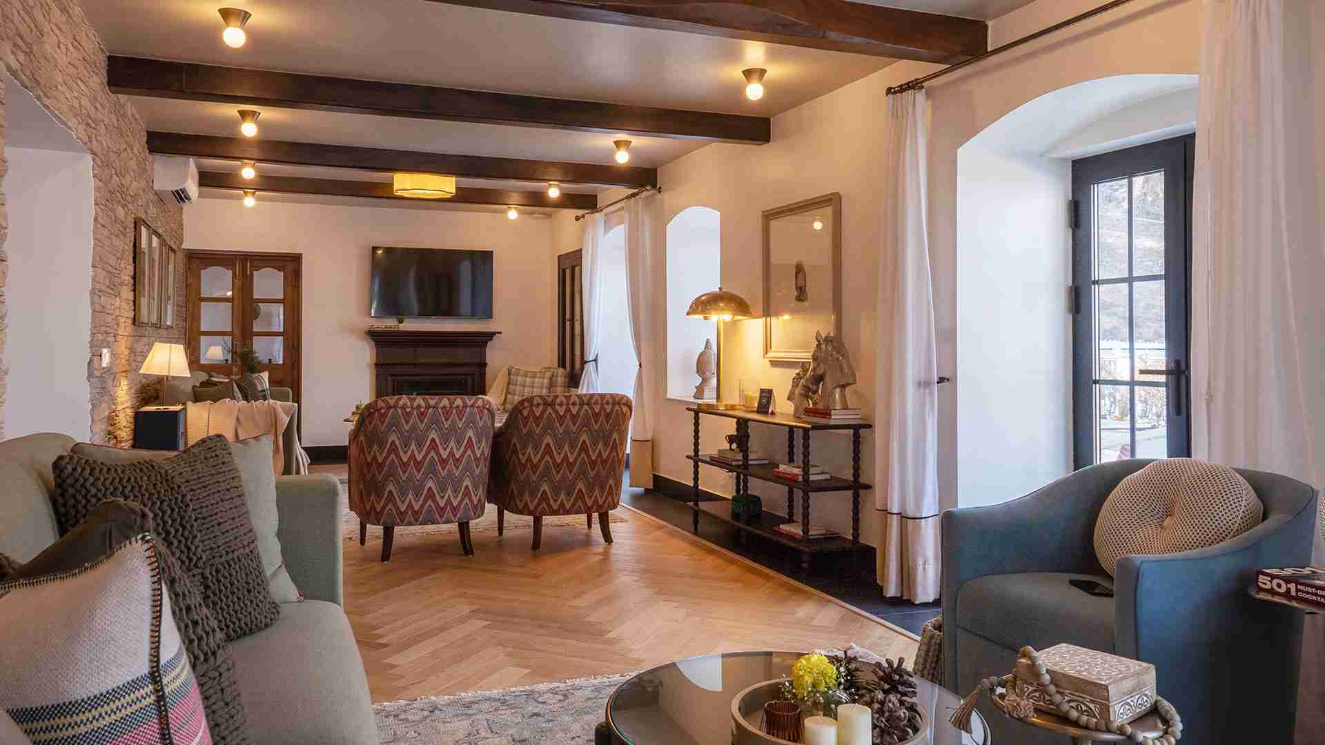 Living Room with views - Airyland Estate, Mussoorie