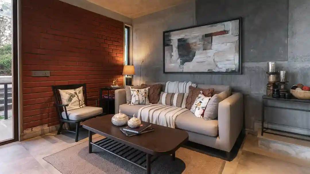 Living Area & Dining Area | Amani Villa 10A by Lohono Stays