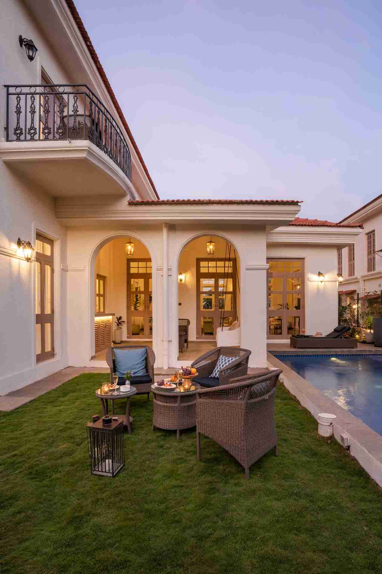 Aurelia Villa C - Evening Setup View