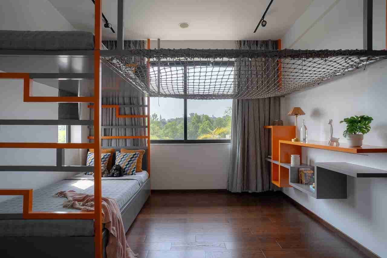 Kids Room with Bunk Beds | Bamboo Breeze by Lohono Stays