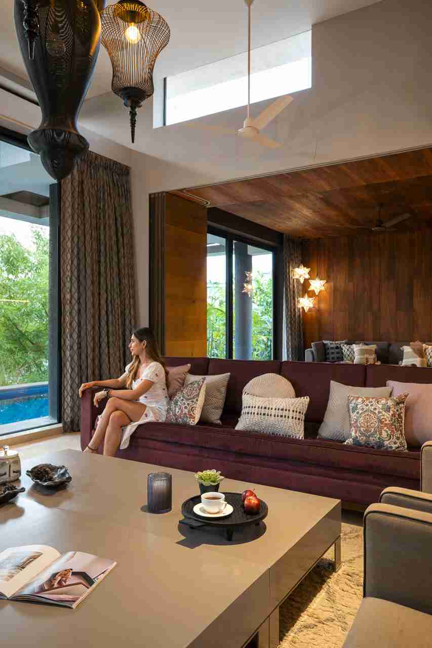 Living Area | Ground Floor - Bamboo Breeze by Lohono Stays