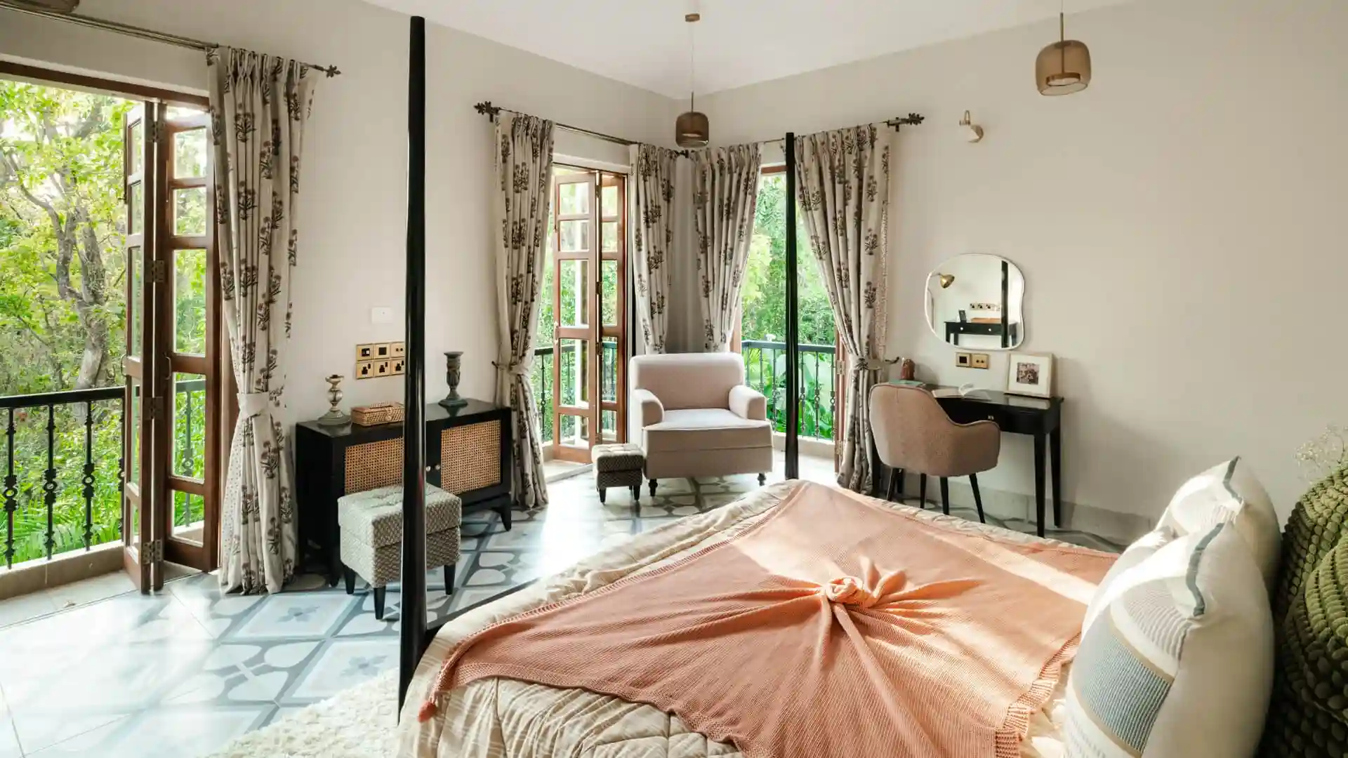 Bedroom with Views | Luxury Rentals - Calisto Villa B by Lohono Stays