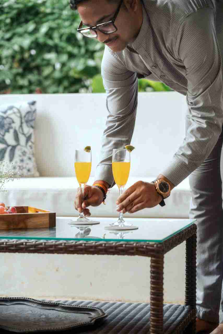 Outdoor Seating at Pool | Calisto Villa E by Lohono Stays