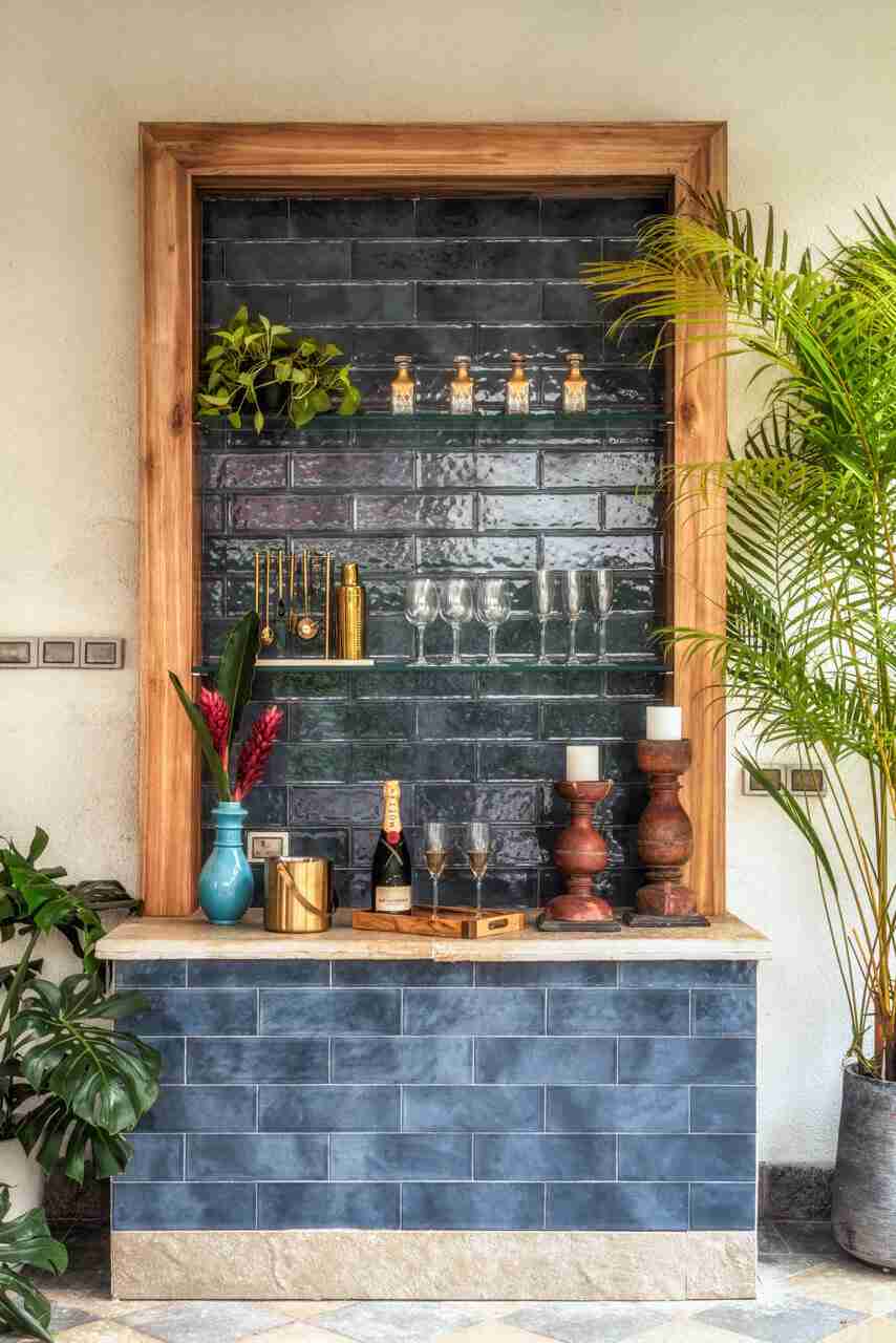 Outdoor Bar | Calisto Villa E by Lohono Stays