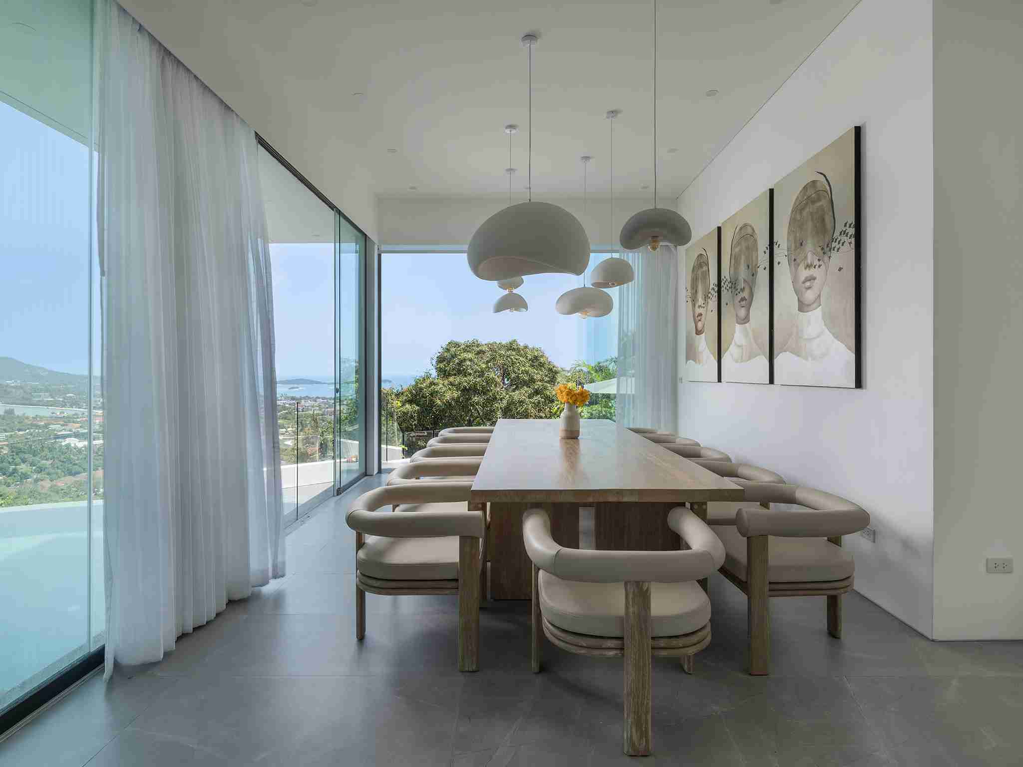 Golden Lotus - Villa Vie - Dining area with fantastic views