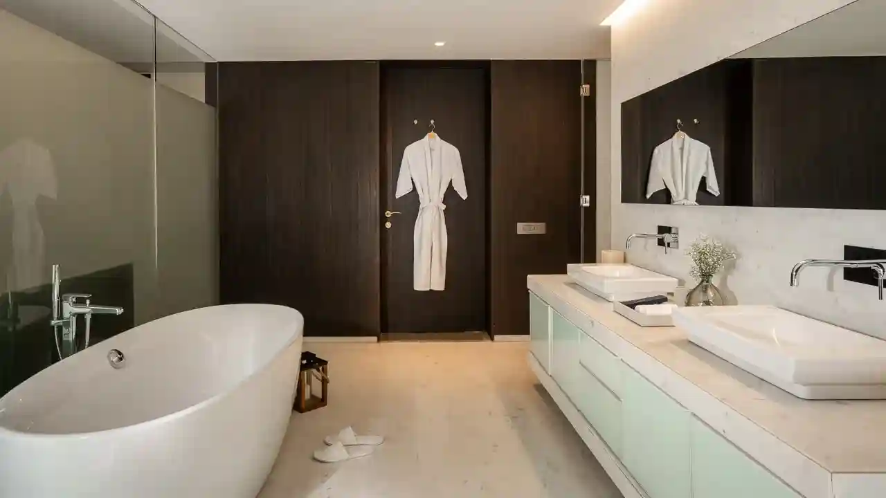 Luxury Bathroom | Gomati by Lohono Stays