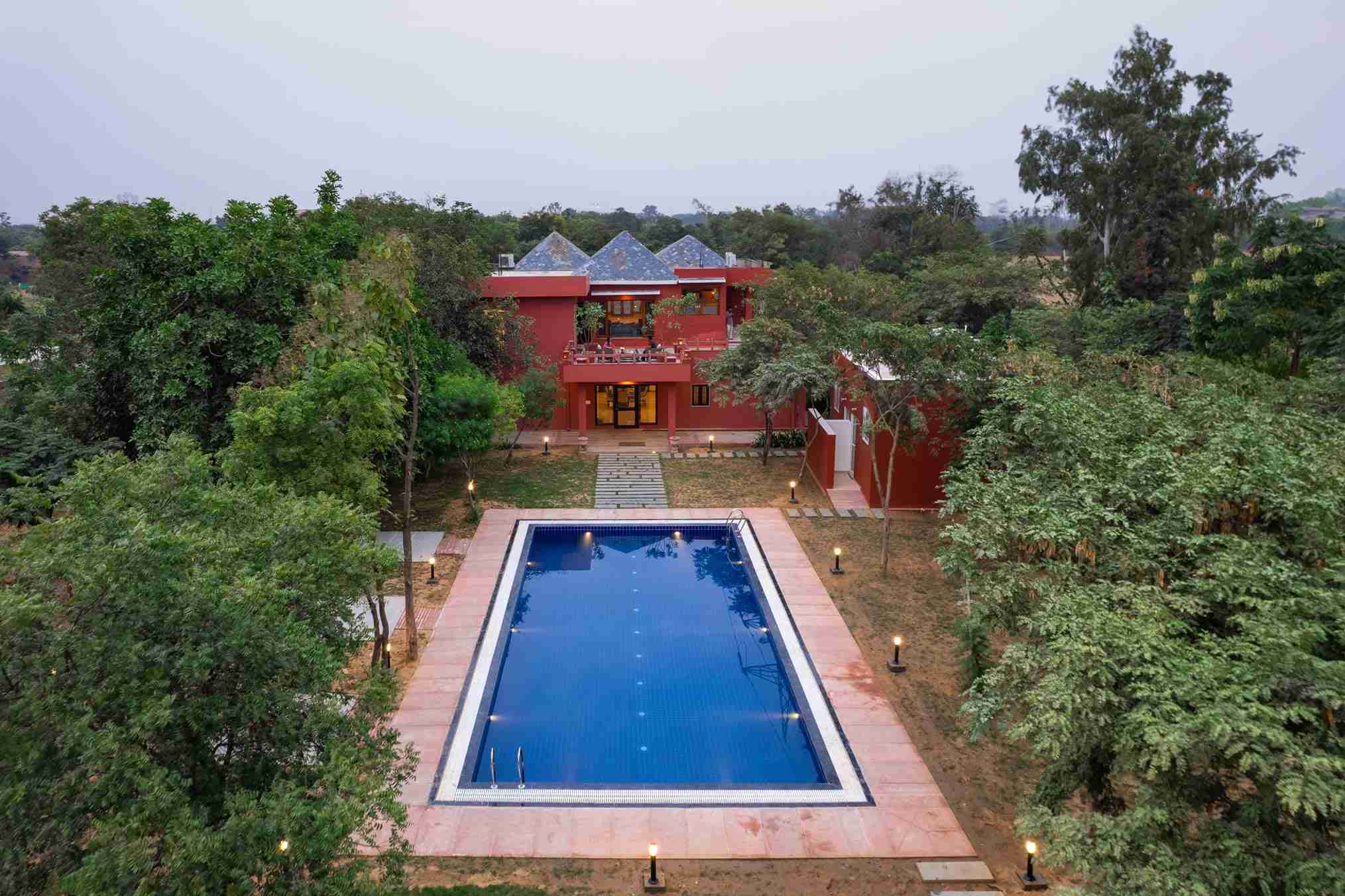 Ariel Facade - Morbaugh at Kothari Gadh | Villa in Jaipur