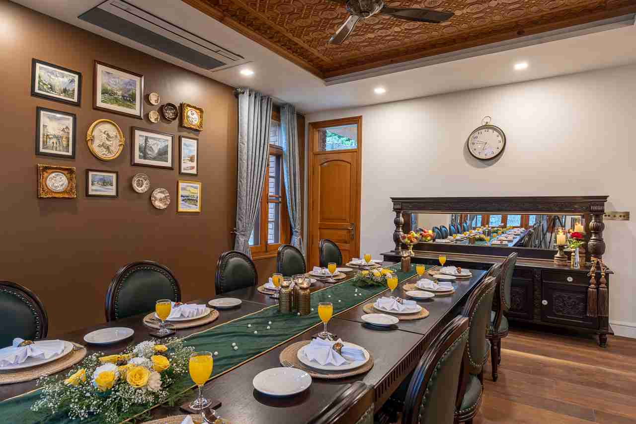 Dining Area | Noor, Srinagar by Lohono Stays 