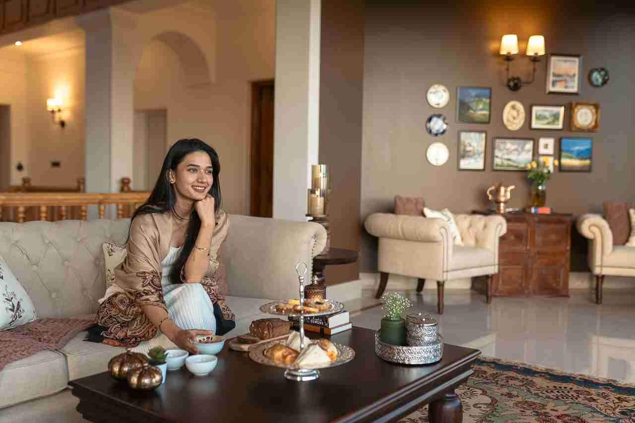 Private Living Area | Noor, Srinagar by Lohono Stays