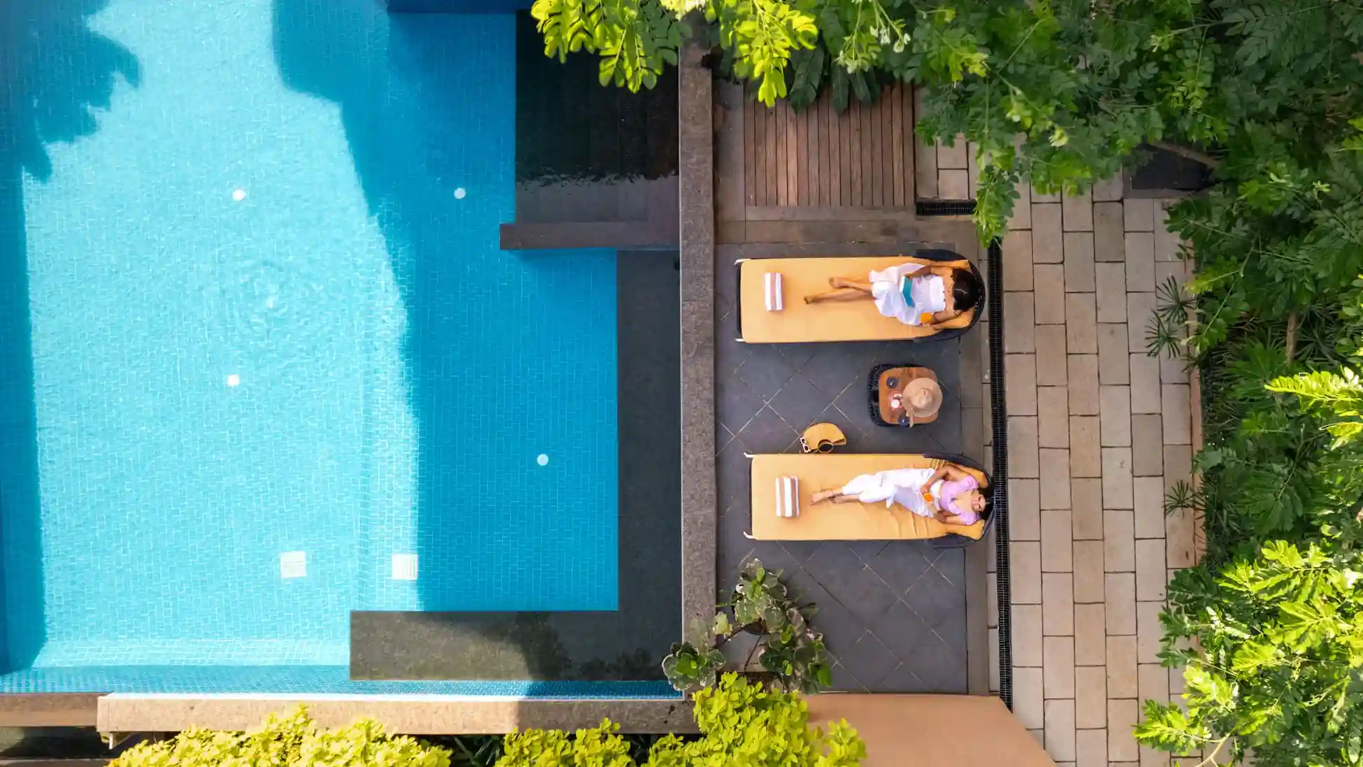 Poolside Seating Area | Rigveda Villa | Lonavala