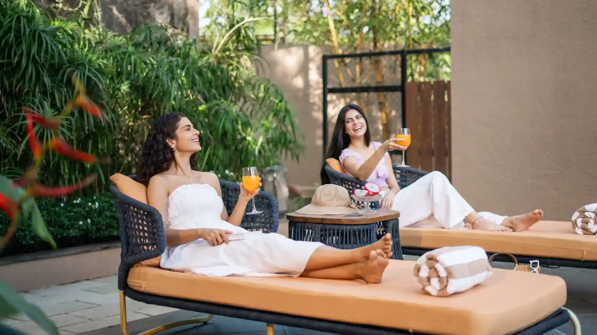 Poolside Seating Area | Rigveda Villa | Lonavala