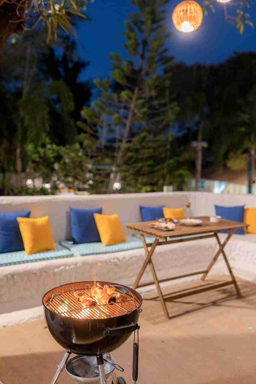 Barbecue Area | Villa Santorini in Alibaug