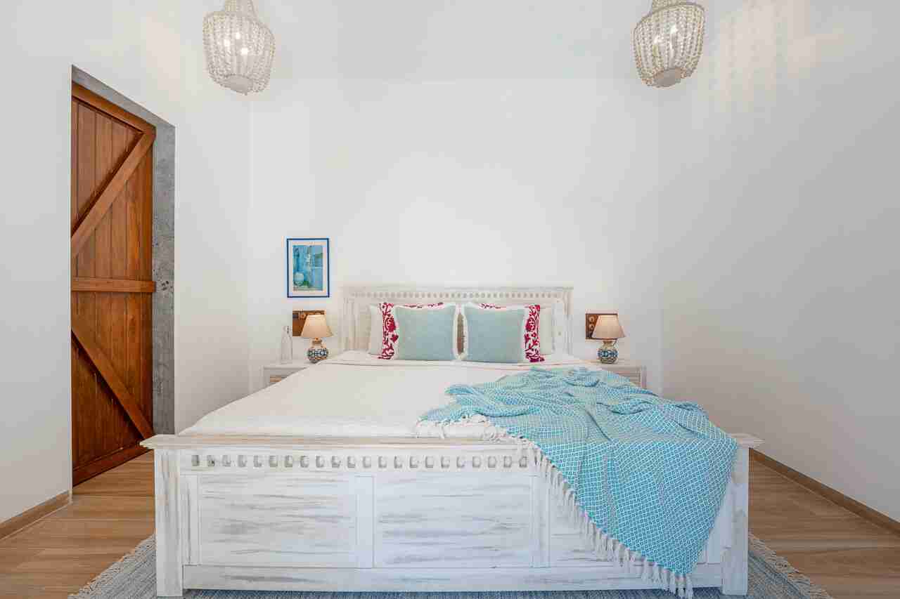 Bedroom 4 | Villa Santorini in Alibaug
