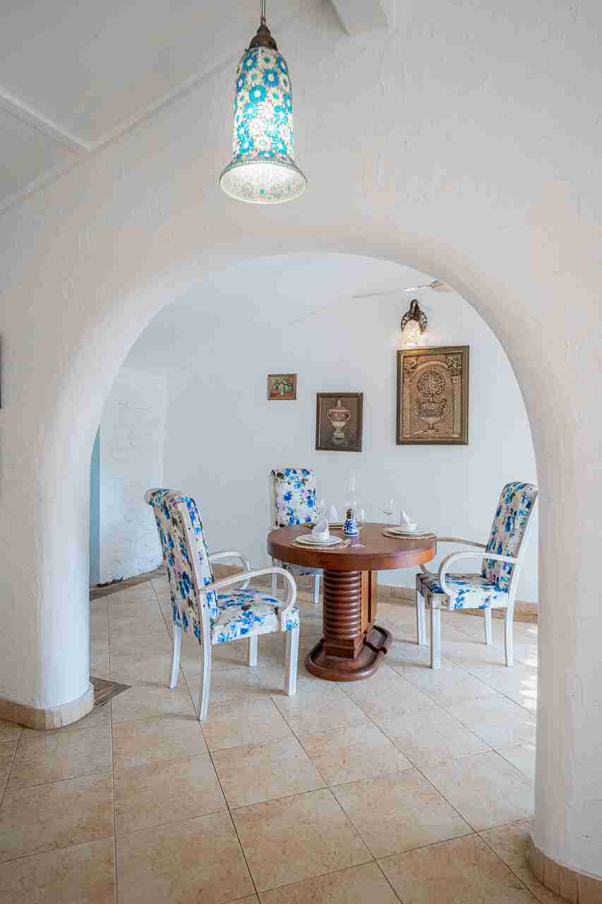 Dining area | Villa Santorini in Alibaug