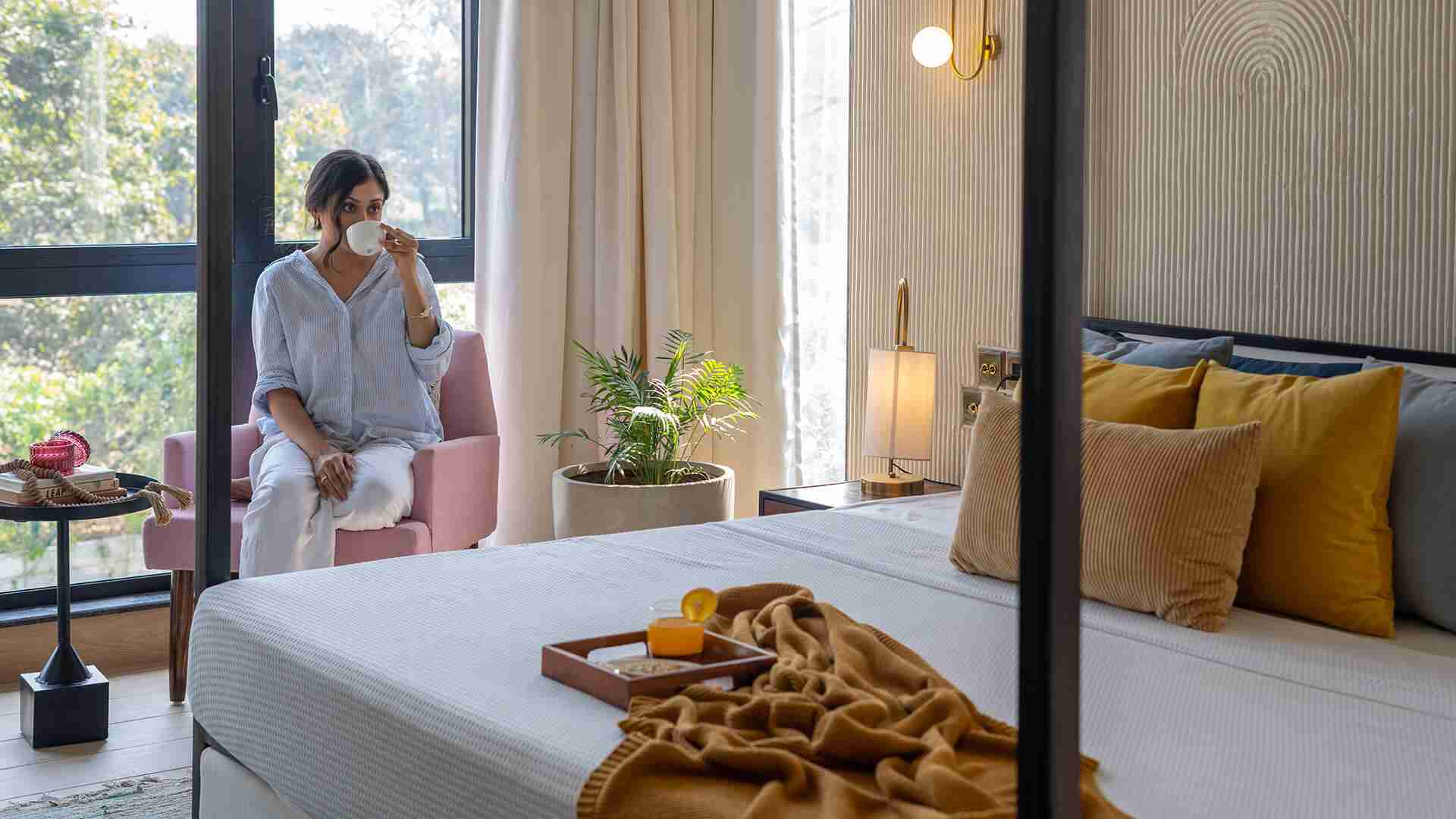 Master Bedroom Seating | Siena D Villa in Alibaug