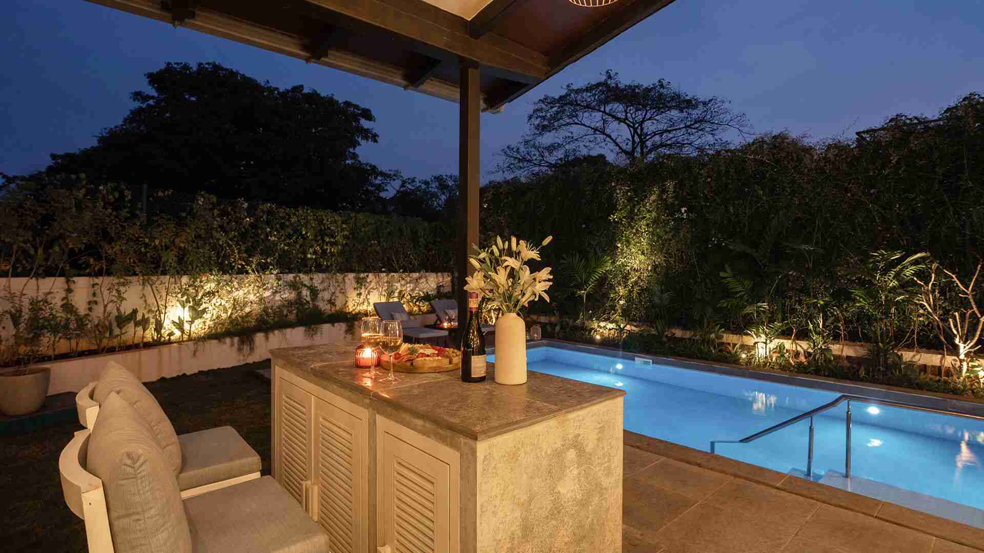 Swimming Pool in Villa - Siena D Villa in Alibaug