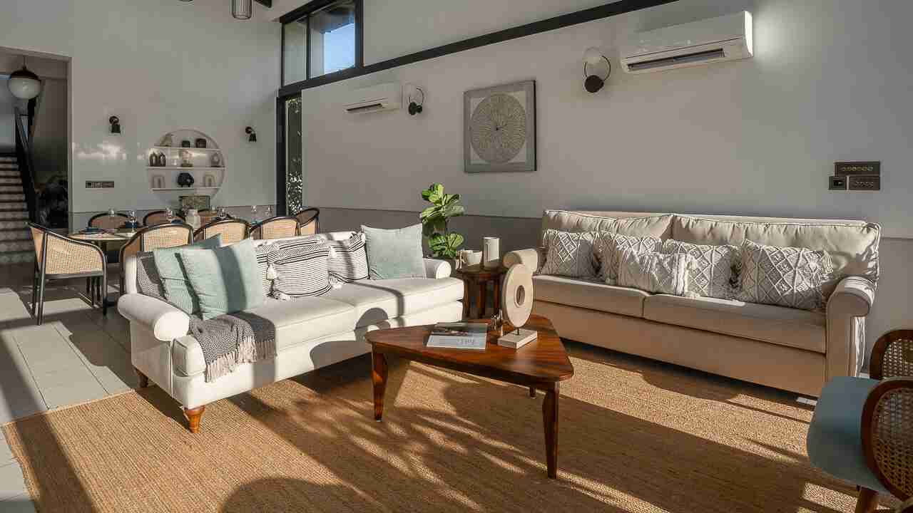 Living Area & Dining Area |Siena Villa G by Lohono Stays