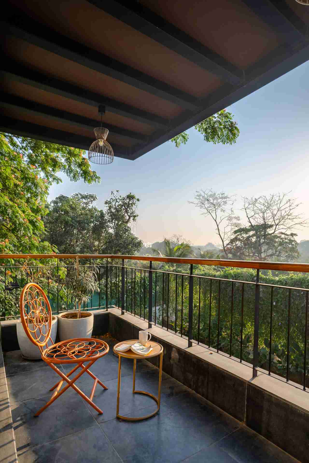 Balcony with views | Siena A - Villa In Alibaug | Lohono Stays
