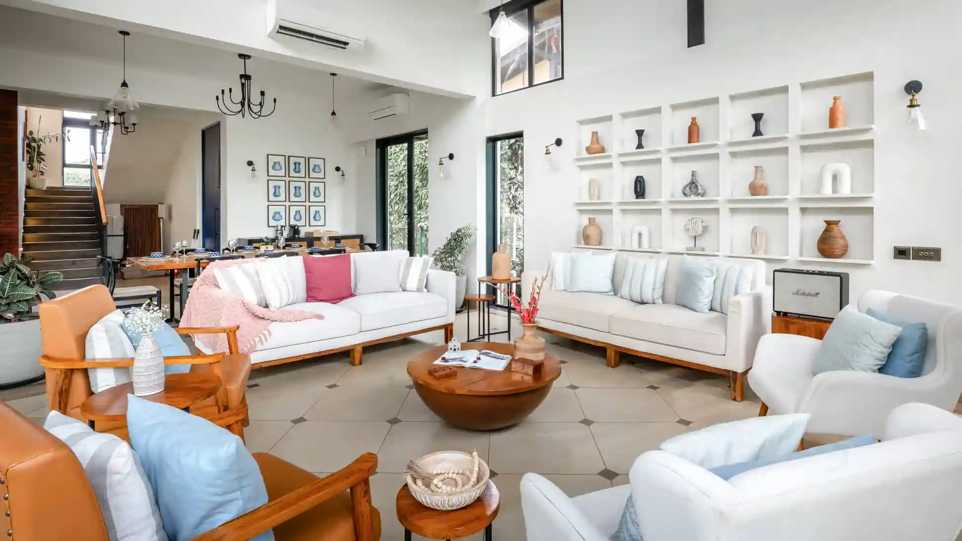 Living & Dining | Luxury Rental by Lohono Stays | Siena Villa B