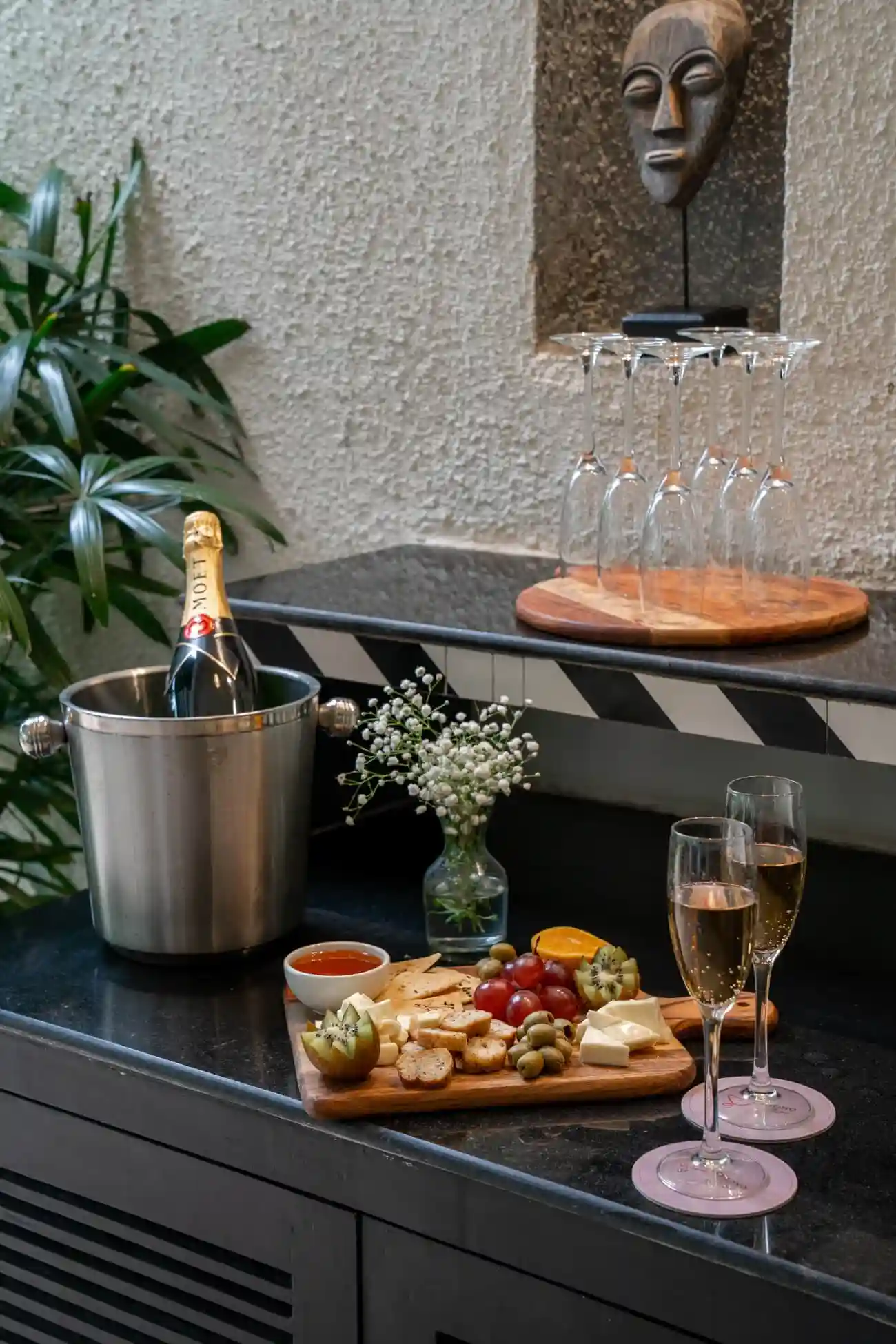 Outdoor Bar | Siena Villa B by Lohono Stays