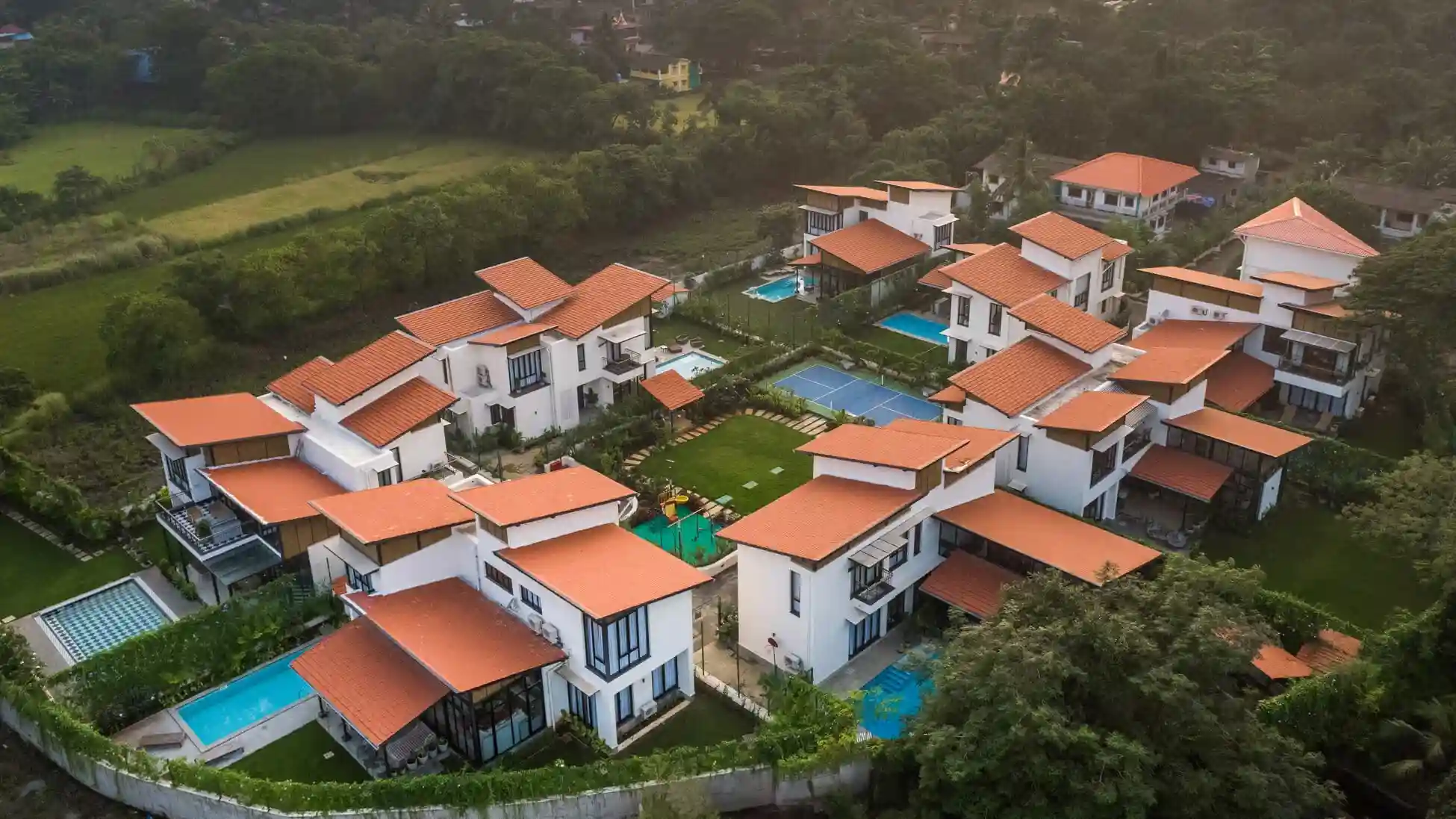 Aeriel Vaddo View | Siena Villa B by Lohono Stays