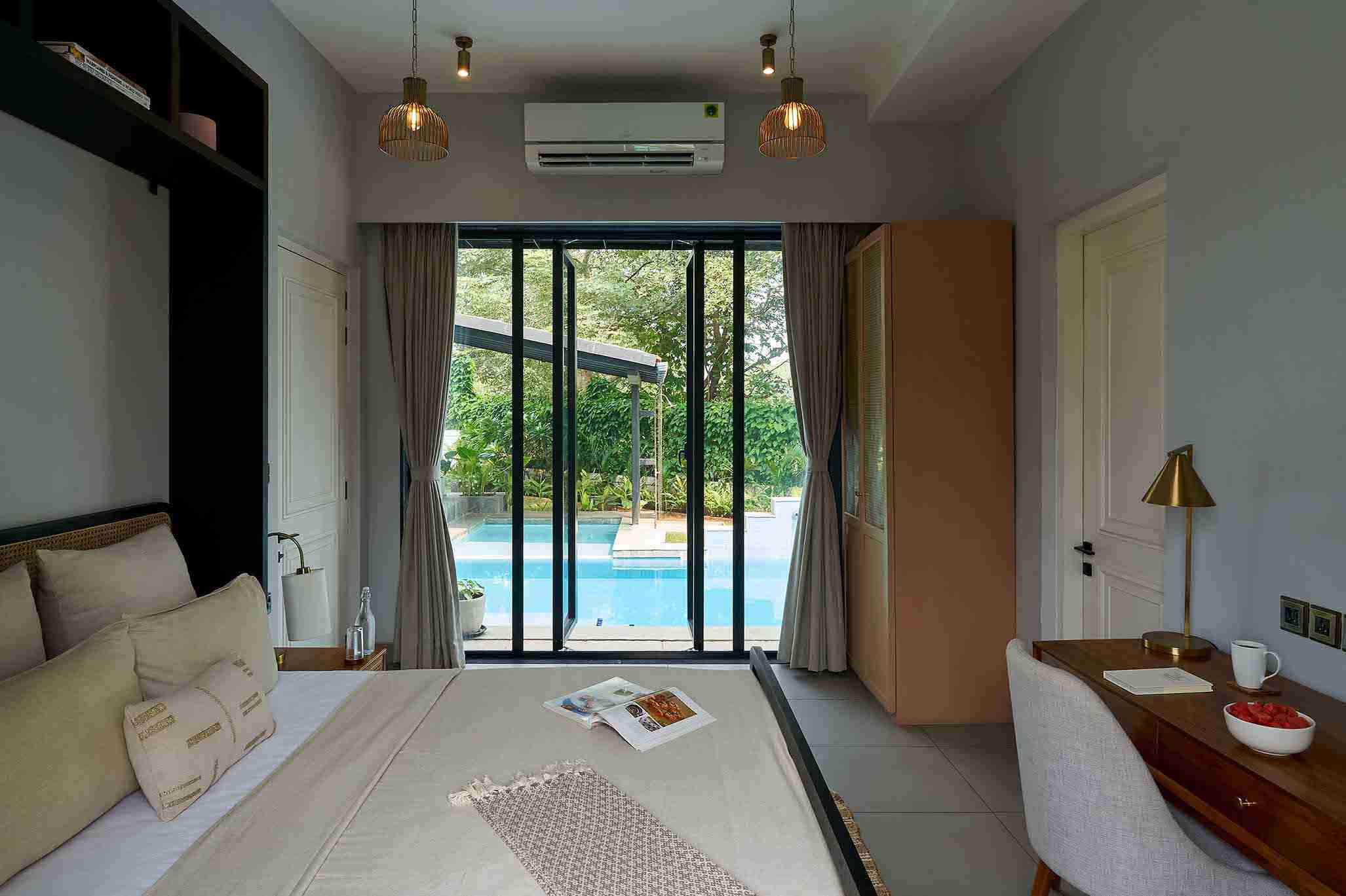 Bedroom with Pool View - Sienna | Lohono Stays