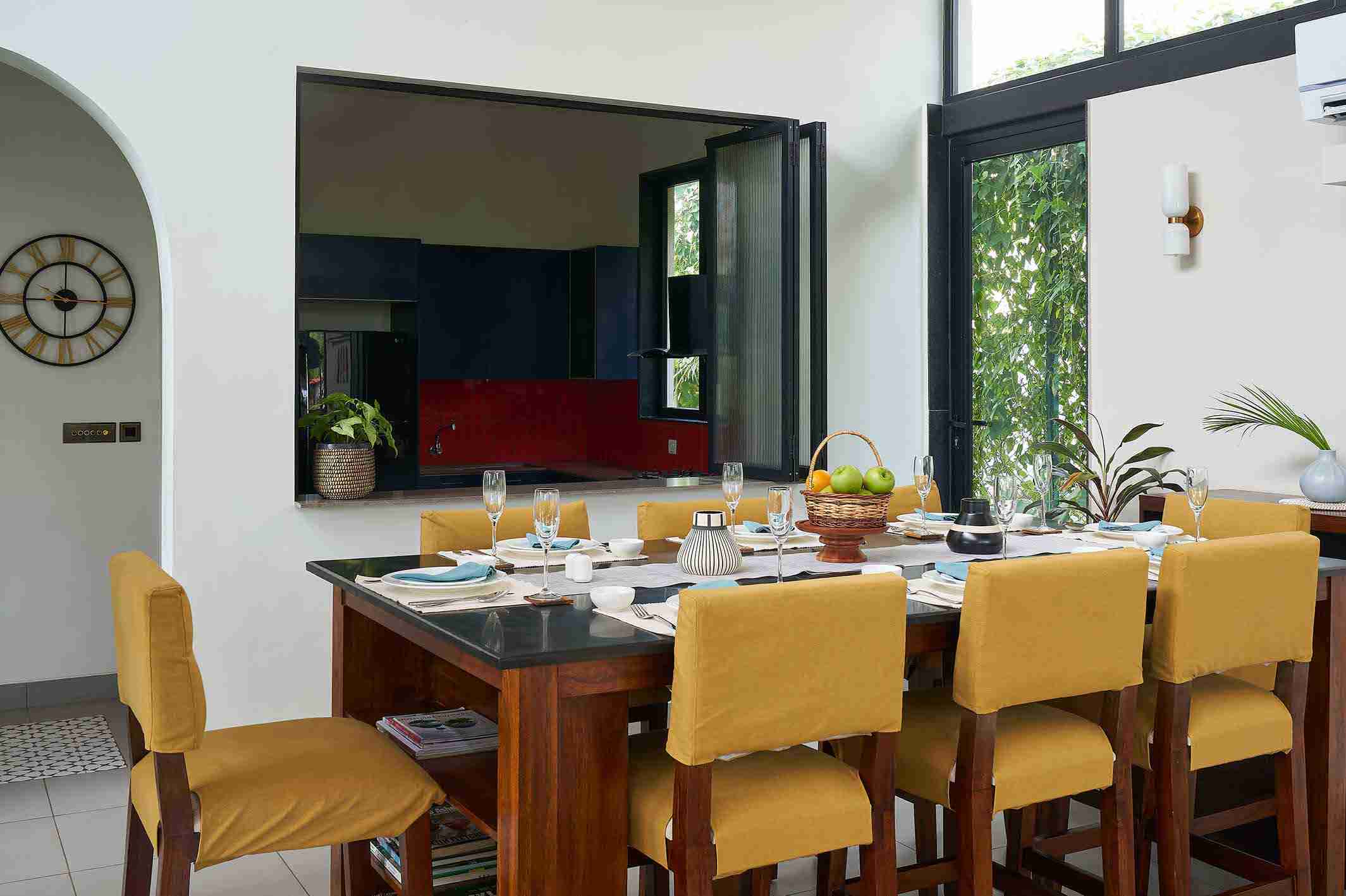 Dining Area with Kitchen View - Sienna | Lohono Stays