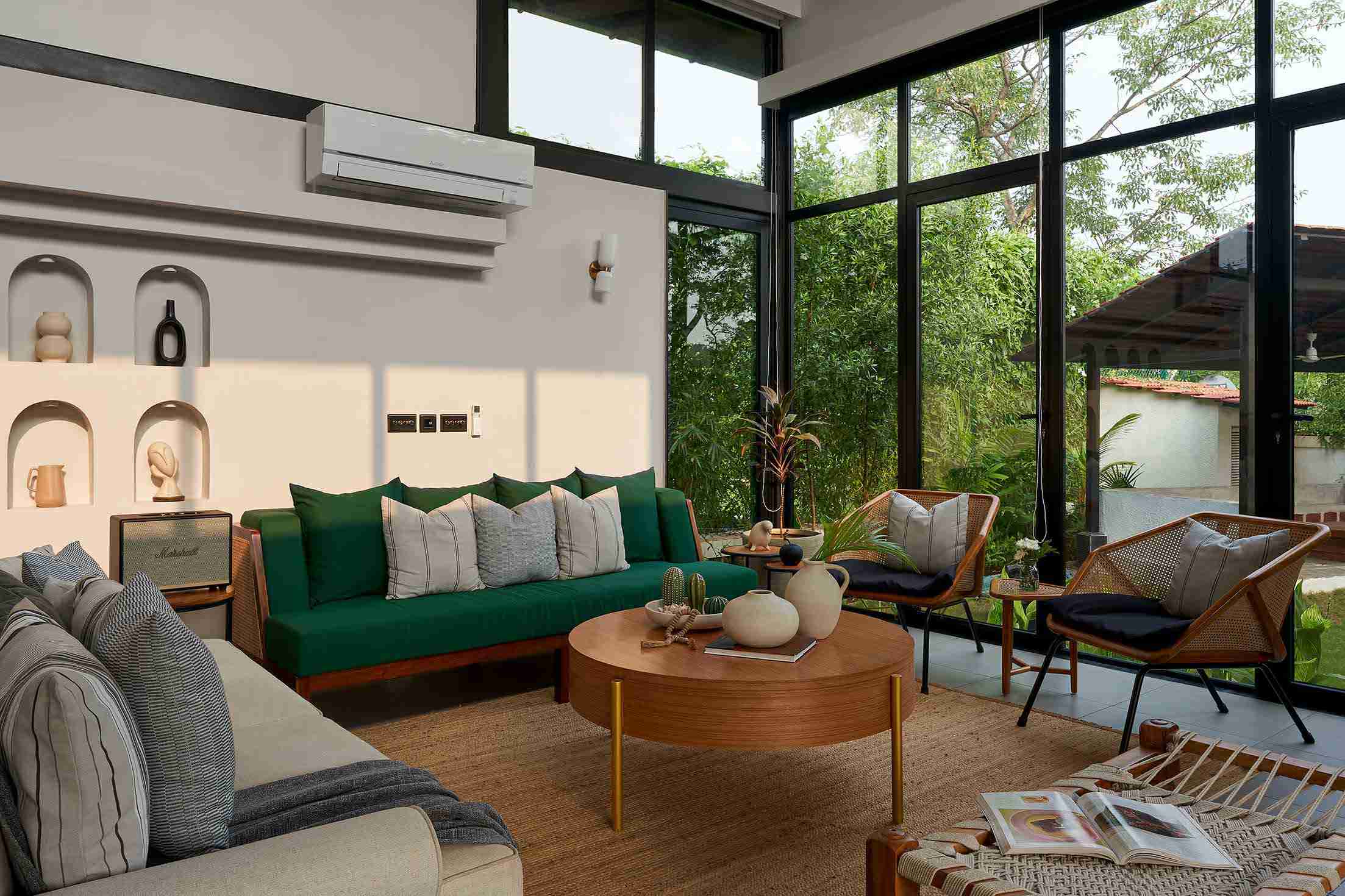 Living Area Overlooking Scenery - Sienna | Lohono Stays