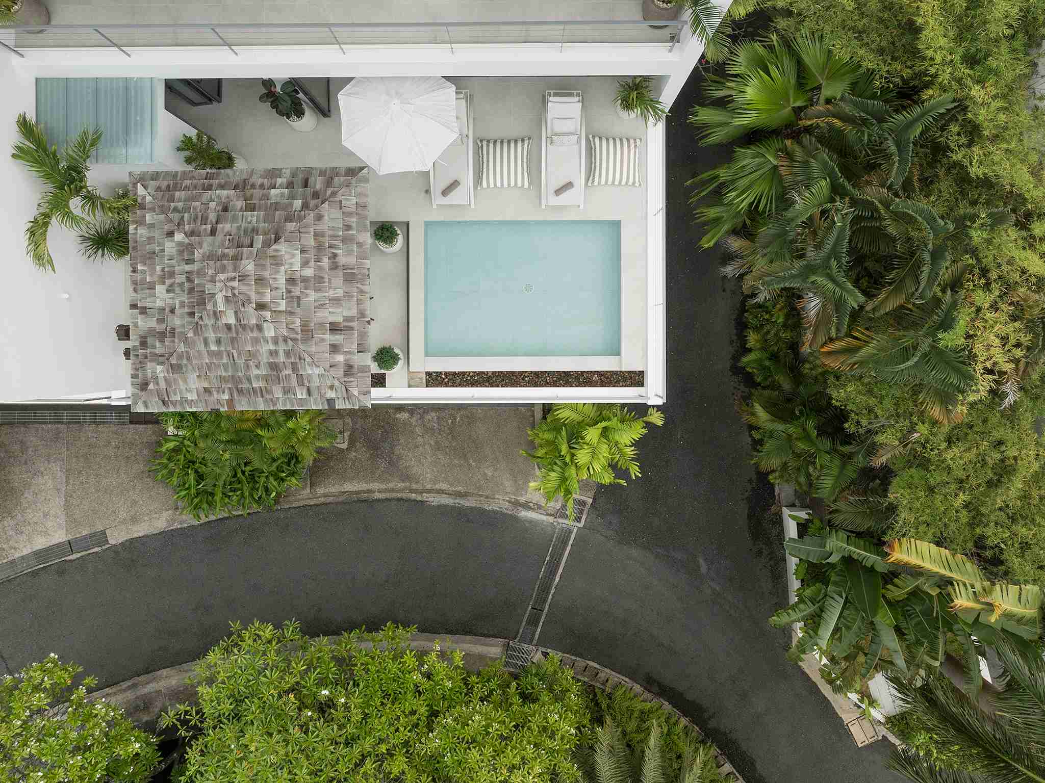 Surin Seaview Villa - Villa terrace aerial view