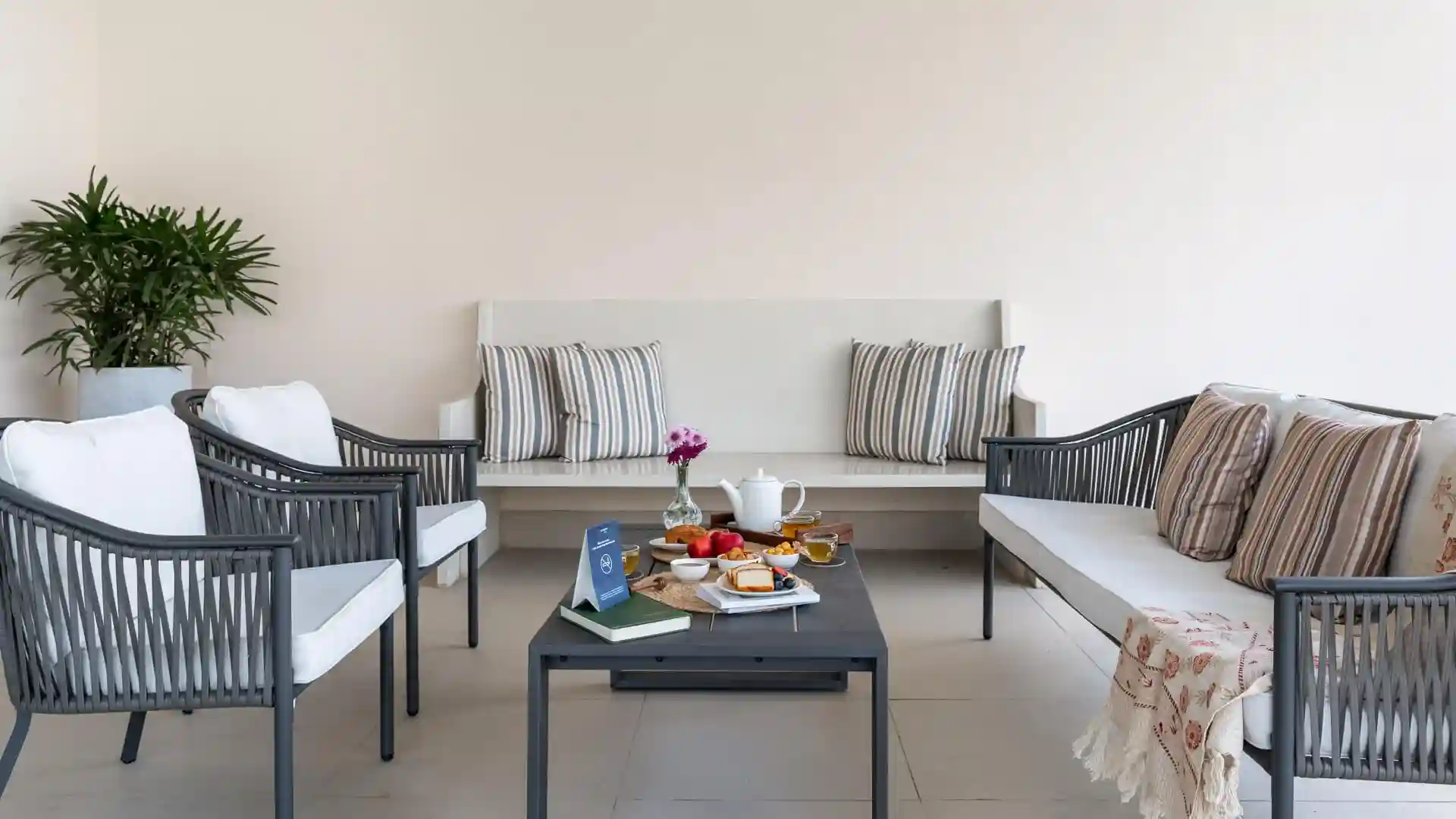 Outdoor seating area | Ushta Villa | Alibaug