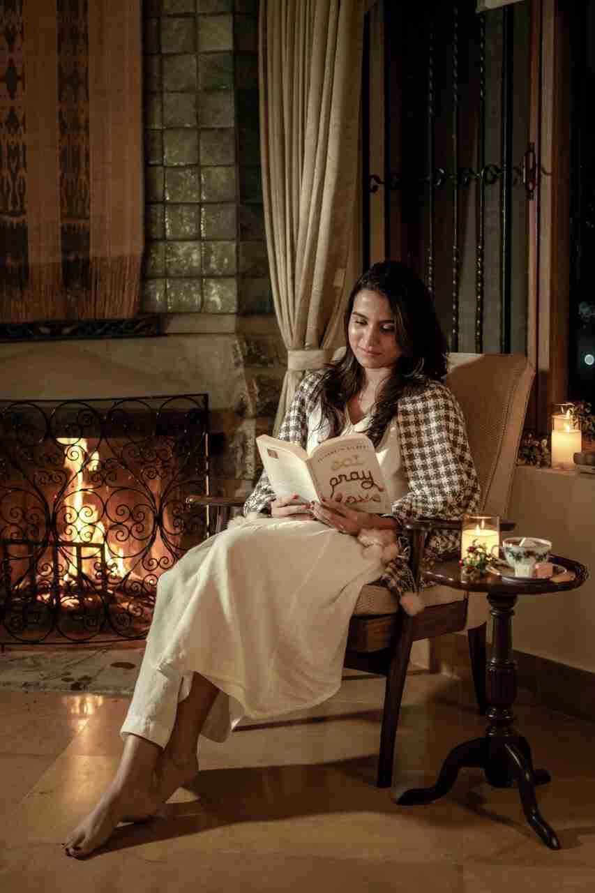 Bedroom Fireplace | Valora Estate by Lohono Stays