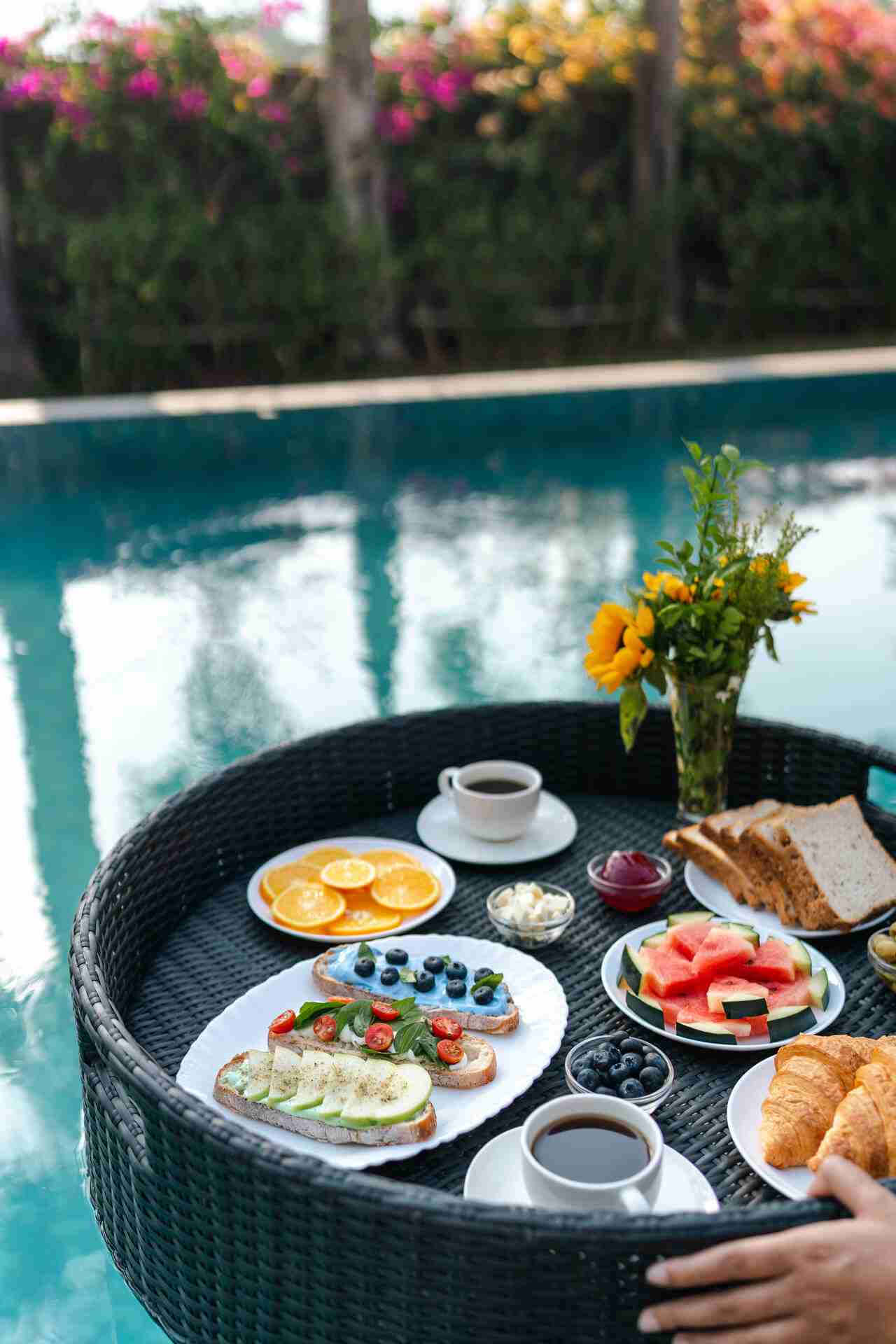 Floating Breakfast | Villa In Alibaug | Villa Amber | Lohono Stays
