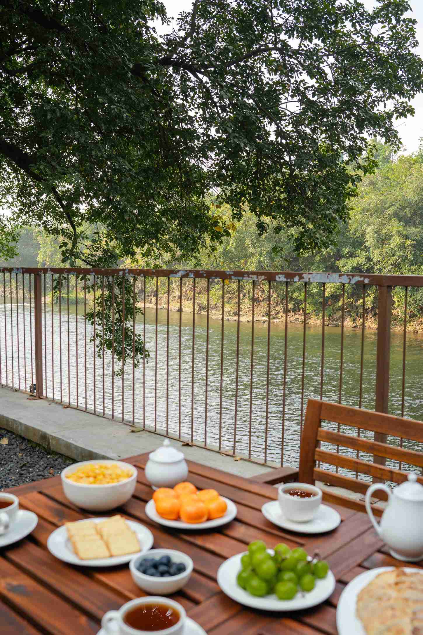 Villa with riverside dining in Karjat  - Athini