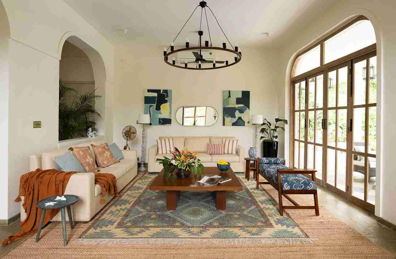 Living Area | Villa Floresta, Goa by Lohono Stays