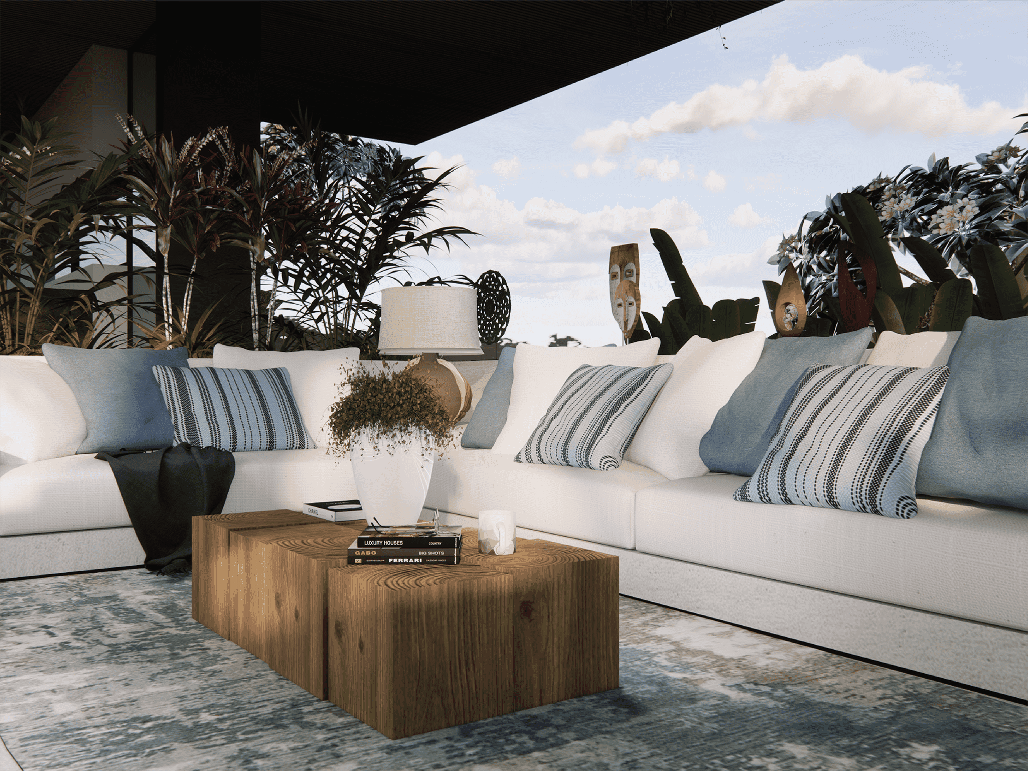 Villa Nica - Sunken Living area details