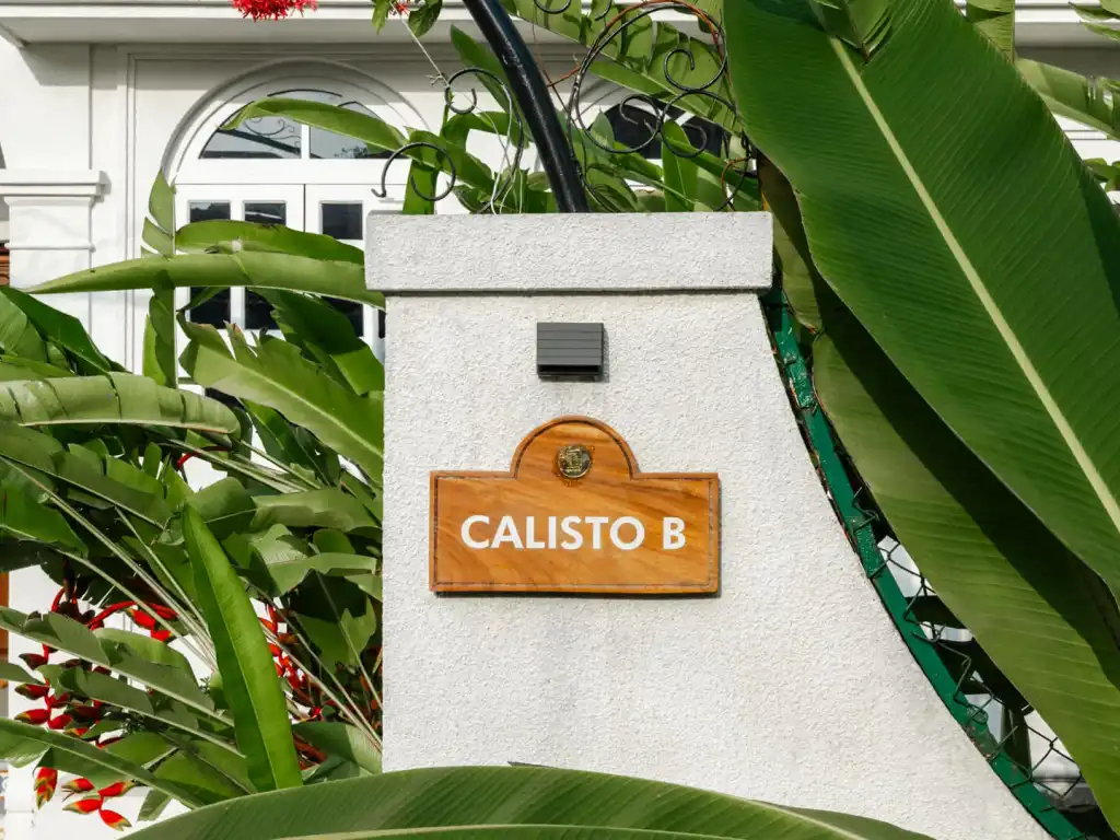 Name board | Calisto Villa B by Lohono Stays