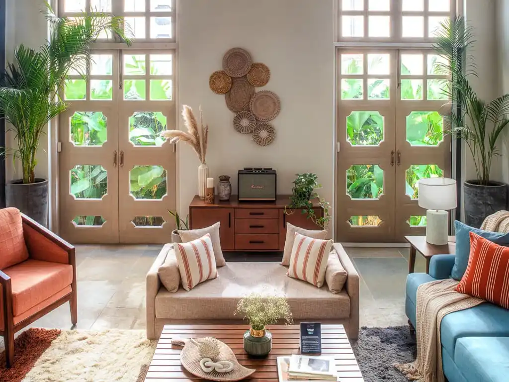Living Area | Calisto Villa C by Lohono Stays