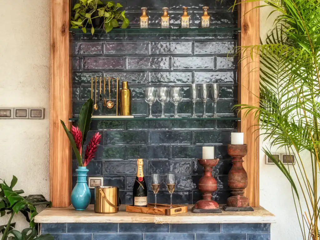 Outdoor Bar | Calisto Villa E by Lohono Stays