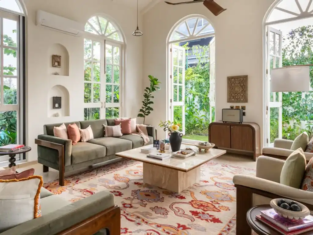 Luxury Living Area | Mila Villa 6, Goa by Lohono Stays