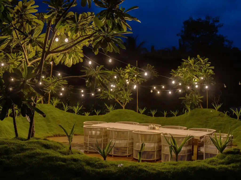 RiyuVann Estate - Garden dining area