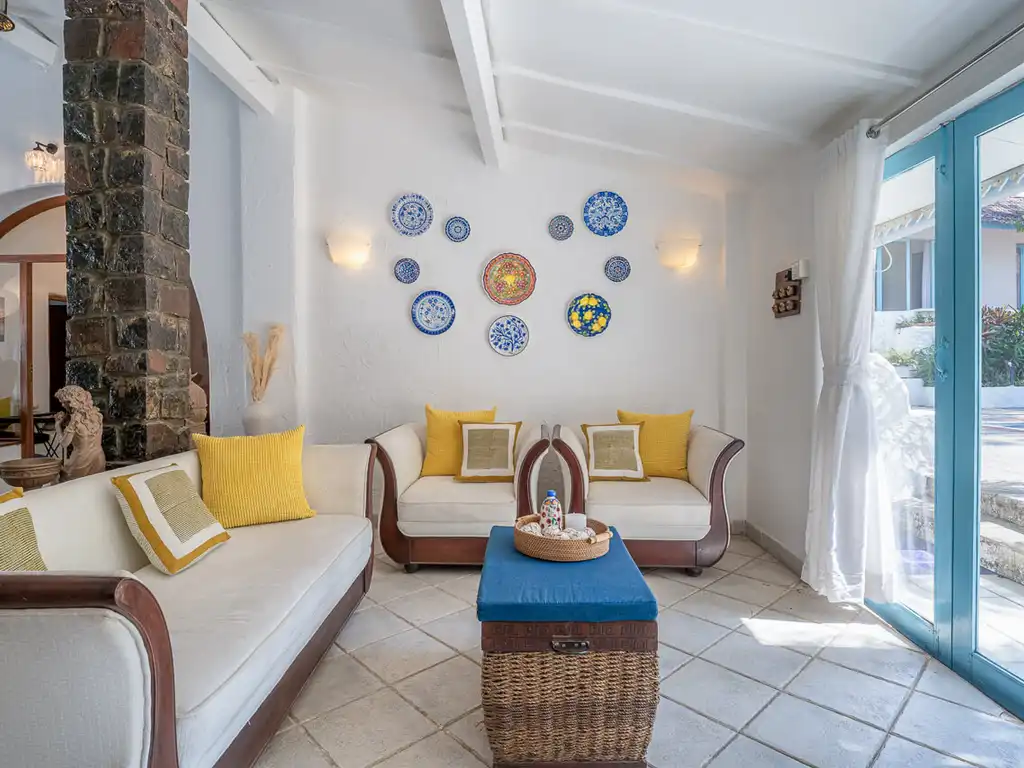 Living Area | Villa Santorini in Alibaug