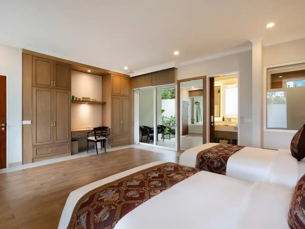 Pala Ubud - Villa Sanghyang - Twin bed guest bedroom