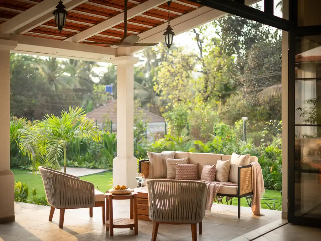 Outdoor Seating | Estate De Carmo by Lohono Stays