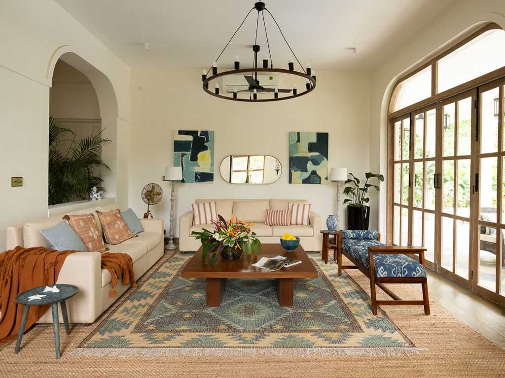Living Area | Villa Floresta, Goa by Lohono Stays