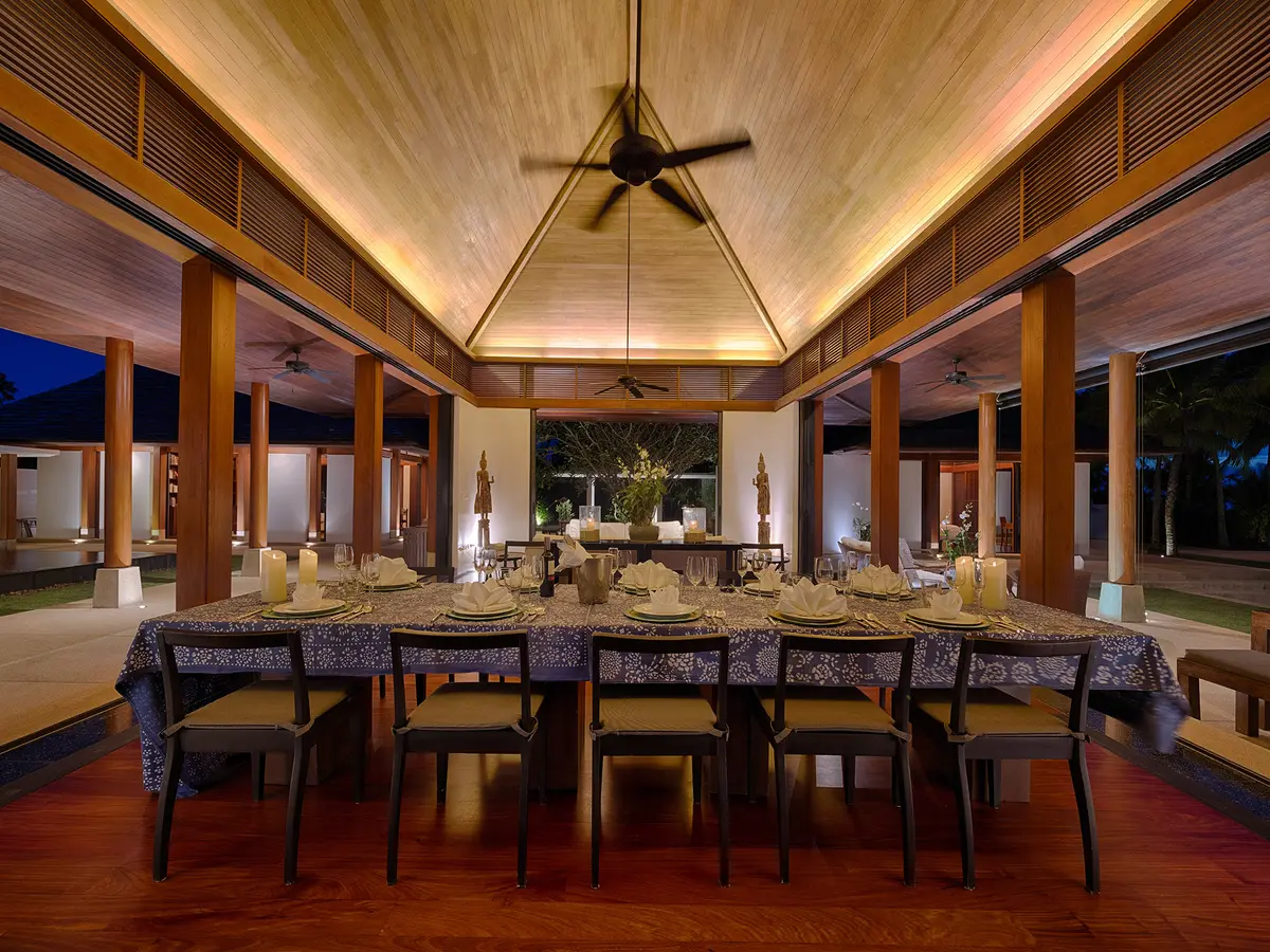 Jivana Beach Villas - Villa Ananda - Enticing dinner set-up